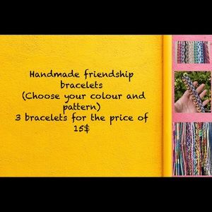 Handmade friendship bracelets!!!